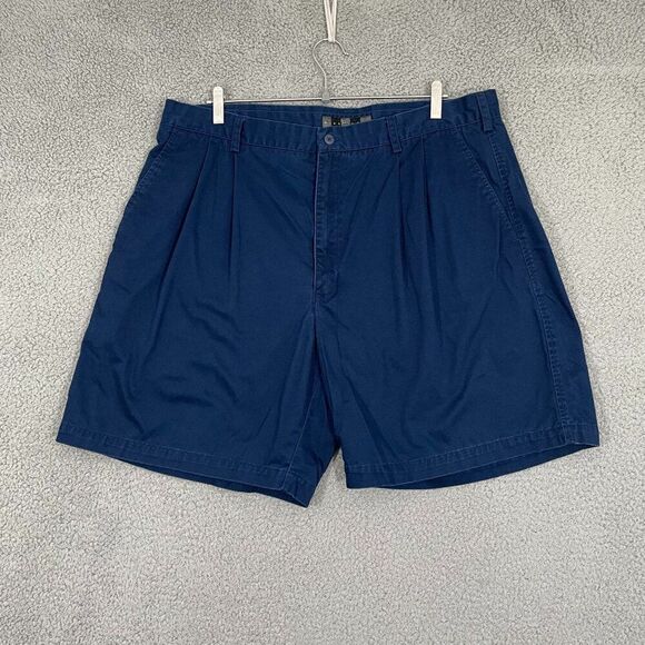 Nike Golf Shorts Men 40 Navy Pleated Chino - Picture 1 of 11